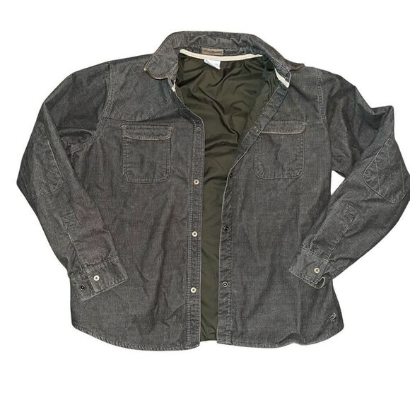 COLUMBIA RIVER RESORT Women’s Green Corduroy Shacket Size L - Picture 1 of 9
